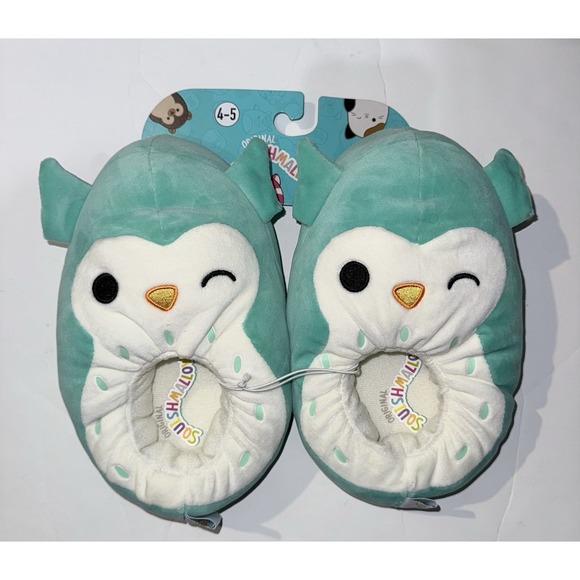 Jazwares. Other - SQUISHMALLOW Kids Slippers Shoes Winston The Owl Plush Soft Wink Size 4/5